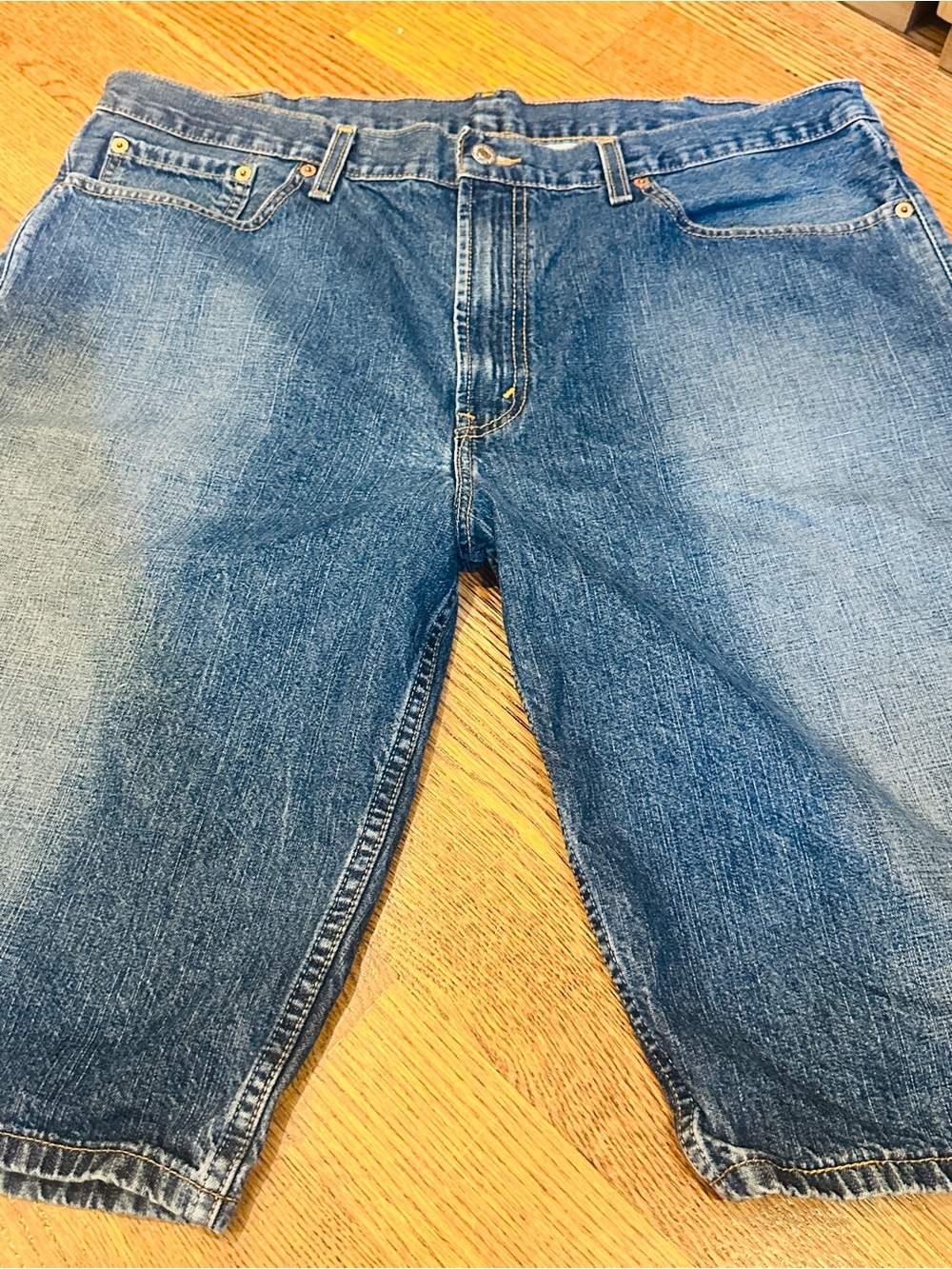 Levi's Vintage 529 Short Men's Blue Denim Jorts 100% Cotton Low Rise Size 38 Y2K - Picture 3 of 7